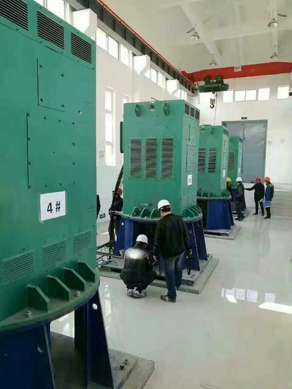 YKS500-8某污水处理厂使用我厂的立式高压电机安装现场